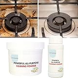 Powerful All Purpose Cleaning Powder, Leistungsstarker Allzweck-Pulverreiniger, Schaum-Rostentferner, Küchen-Allzweck-Reinigungspulver, Powerful Kitchen All Purpose Powder Cleaner (110g+250g)