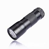 12LED UV-Schwarzlicht UV-Licht UV-Licht Harzhärtungslampe für unsichtbaren Schmutz (Schwarz), Schwarzlicht Clever fashion