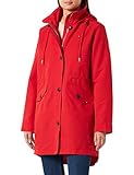 Tommy Hilfiger Damen Parka Cotton Blend Parka Winter, Rot (Fireworks), L