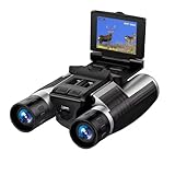 12x32 Fernglas mit Kamera, Digitales Fernglas mit Integrierter Kamera, 2,4 Zoll Farbdisplay, 2,5K, 48 MP, Video Fotorecorder für Vogelbeobachtung, Reisen, 8 facher Digitalzoom