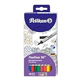 Pelikan Fineliner 96 sortiert im 10er-Etui