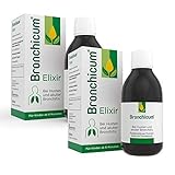 Bronchicum Elixir bei Husten und akuter Bronchitis | Sparset mit 2 x 250 ml | Schleimlösender und beruhigender Hustensaft