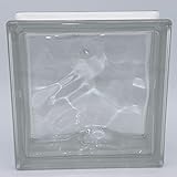 FUCHS 6 Stück BM Glassteine Wolke SUPER White Glasstein glänzend 19x19x8 cm