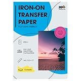 PPD 10 x A4 Inkjet Premium Transferpapier für helles Textil, Bügeleisen und Transferpresse PPD-1-10