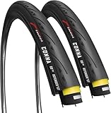 Fincci Rennrad Reifen 700x23c - Paar Unplattbar FaltReifen 28 Zoll mit 1 mm Pannenschutz 60 TPI, Fahrradmantel 28 Zoll für Carrera, Stadtfahren, Tourenrad Race, E Bike - 2er Komplett 23-622