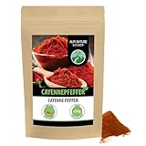 Cayenne Pfeffer gemahlen (250g), Cayennepfefferpulver, 100% natürlich, sehr scharf, Cayenne Chili Pfeffer schonend getrocknet und gemahlen, ohne Zusätze