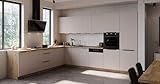 Winkelküche Solano 290x350 cm Küchenzeile Eckküche Einbauküche Küche Kaschmir beige matt + Eiche Artisan matt