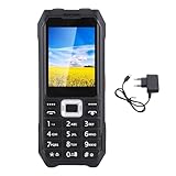 Fockety GSM Entsperrtes Mobiltelefon Großes Schlüsselhandy 2,4 -Zoll -HD -Bildschirm 6800mAh Akku Dual SIM SOS Key MP3 Player FM Radio Taschenlampe mit Dual LED -Licht für Senioren (EU-Stecker)