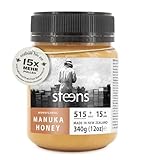 Steens Manuka Honey MGO 515+ - 340 g rein roher 100% zertifizierter UMF 15+ Manuka Honig - abgefüllt und versiegelt in Neuseeland