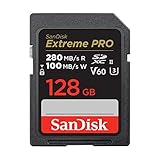 SanDisk Extreme PRO SDXC UHS-II Speicherkarte V60 128 GB...