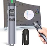 Norwii N97 TV Bildschirm Präsentation Clicker für Powerpoint Präsentationen, Powerpoint Clicker, Präsentation Rremote, Bluetooth Wireless Presenter, Digital Pointer für TV Bildschirm