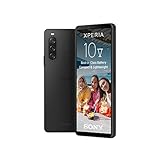 Sony Xperia 10 V (5.000-mAh-Akku, 6,1 Zoll 21:9 Wide OLED, Dreifach-Objektiv, Leicht & Kompakt, 3,5 mm Audio-Klinke, Android 13, IP65/68) 24+12 Monate Garantie [Amazon Exklusiv] Schwarz