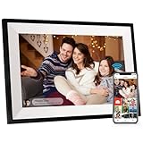 Frameo Digitaler Bilderrahmen, 10,1 Zoll WALN Digitaler Photo Frame 32 GB Speicher, automatische Drehung, Fotos/Videos über die App teilen und Grüße senden