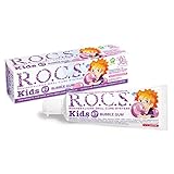 R.O.C.S. Kids (4-7 Jahre) Zahnpasta Bubble Gum- Vegane Zahncreme - mit Fluorid - 500 ppm Fluorid - Schutz vor Karies - Schutz vor Bakterien - Stärkung des Zahnschmelzes