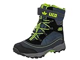 Lico Jungen Sundsvall Vs Schneestiefel, Marine Schwarz Lemon, 36 EU