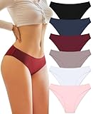 BeReady Unterhosen Damen Baumwolle Stretch Unterwäsche Frauen Slips Damen Niedrige Taille Panties Hipster Atmungsaktive Underwear Women Mehrpack 6er Pack