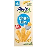 Alete bewusst Kinderkeks, ab dem 8. Monat, Butterkeks aus Weizen für Kinder, handlich verpackte Kekse als kleiner Snack, perfekt für unterwegs & zwischendurch, 1 x 180 g