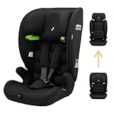 Osann Lupo Kindersitz, i-Size von 76 bis 150 cm, mitwachsend Kindersitz Auto ohne Isofix, 3-Punkt-Gurt - Black