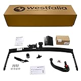Westfalia Abnehmbare Anhängerkupplung für VW Golf IV Limousine (BJ 10/97-10/03), VW Bora Limousine (BJ 10/98-05/05) - Nicht für Syncro - im Set mit 13-pol. fzg.-spez. Westfalia Elektrosatz