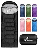 Schlafsack Outdoor - Sportneer Schlafsack Erwachsene und Kinder - Schlafsack Winter, Schlafsäcke, Camping Sleeping Bag Deckenschlafsack Leicht Tragbar für Camping Wandern Rucksackreisen