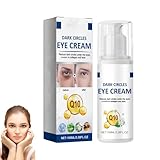 Sofort straffende Augencreme, Jasmin-Lifting-Augencreme reduziert Augenringe, Schwellungen und feine Linien mit Kollagen, Anti-Aging für glatte Fältchen, spendet trockener Haut Feuchtigkeit (1pcs)