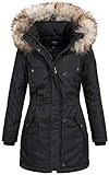 ONLY Damen Winterparka Kurzmantel Iris 15156574 Black M