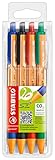 STABILO - Druck-Kugelschreiber - pointball - 4er Pack -...