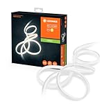 Ledvance LED Lichtschlauch für Innen und Außen, 3 Meter Länge, als Wohnraum- oder Gartenbeleuchtung, flexibel und biegsam, 19W, 1000 Lumen, Warmweiß (3000K), Schutzart IP65, NEON FLEX