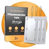 Pflaumenwickler Falle – 3 Stück – MIT Schnur – Pheromonfalle – Pflaumenwickler bekämpfen – Gegen Pflaumenwickler – Mittel gegen Pflaumenwickler – Pflaumenbaum - Pflaumenmadenfalle