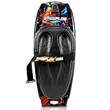 SereneLife Kneeboard Wassersport – Wakeboard mit Schlaufe, Surfbrett - mit Verstellbarem Gurt, Sommeraktivitäten für Sportbegeisterte, Sommer Wassersport- Ideal für Anfänger Kinder & Familien