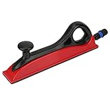 Handschleifblock, Staubabsaug-Schleifschwammblock, Polierwerkzeug mit Vakuumadapter für Möbel, Holz, Steinbeschläge, bequemer Griff, hohe Härte, quadratischer Haken und Haken