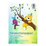 Ursus 2134699 - Tonzeichenpapier A4, 20 Blatt in 10 sortierten Farben, 130 g/m², Papier zum Malen, Falten und Basteln, für Schule, Kindergarten und DIY-Projekte