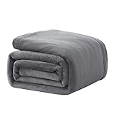 Cozylux Kuscheldecke Flauschige Decke Grau 150x200 cm - XL Fleecedecke Warm und Weich Als Sofadecke, Wohndecke oder Tagesdecke, Decken für Couch