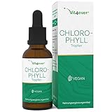 Chlorophyll Tropfen 100 ml - Premium: Bis zu 4-fach höher dosiert (300 mg je Tagesdosis) - Flüssiges Chlorophyll aus Alfalfa Extrakt - Mit gereinigtem Osmosewasser - Vegan - Laborgeprüft