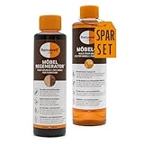 Renuwell Möbel-Regenerator (500 ml) & Möbel-Öl (500 ml) – Regeneration, Pflege & Schutz für Holz, Möbel und Oberflächen, Schweizer Qualität