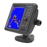 Digitaler Fischfinder 7 Zoll, Farb-TFT-LCD-Bildschirm IPX7 Wasserdichter Fischtiefenmesser Hohe Leistung für Boot Marine