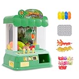 Arkyomi Mini Greifmaschine Candy Doll Gachapon Grabber Süßigkeiten Greifautomat mit Münzschiebe und Greifarm Automat Stofftiere Claw Machine Kinder(Grün)