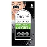 Biore Deep Cleansing Charcoal Pore Strips, 6 Count by Bior