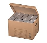 karton-billiger Archivschachteln Aktenkarton Archivkarton Archivbox mit Klappdeckel 10Stück