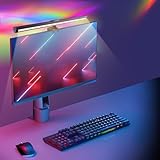 Euakee Monitor Lamp Bar Screen, Mit Gaming Deko RGB Hintergrundbeleuchtung, 40cm Computer Screen USB LED Monitor Light mit Touch Control,USB Bildschirmlampe mit einstellbarer Farbtemperatur Helligkeit