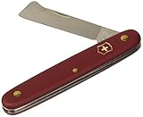 Victorinox Okuliermesser Kombi, Garten Schweizer Taschenmesser, Gärtner und Floristen, Klinge, gerade, Rindenlöser, rot