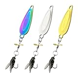 Angelköder, Top Water Angelköder Für Bass Köder Teasers Für Süßwasser Oder Salzwasser,Metallspinner Oberfläche Schwimmende Köder Für Bass WelsHecht, Angeln Geschenke Für Männer,3er Set