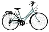 Denver Discovery Adventures Trekkingrad 28 Zoll Damen-VTC – 6 Gänge – Shimano TY21 + Vorbau verstellbar, 71 cm, wassergrün