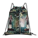 GTTDFASJ Rucksack mit Kordelzug Roald Dahls Matilda das Musical Filmrucksäcke Kordelzugtaschen Kordelzug-Bündeltasche Sporttasche Büchertaschen für Männer und Frauen