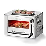 BIGHORN 870°C Steakgrill Infrarot Tragbarer Gasgrill Perfekt für Steak, Picknick, BBQ