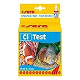 sera 04810 Chlor Test (Cl), Wassertest für ca. 45 Messungen, misst zuverlässig und genau den Chlorgehalt, für Süß- & Meerwasser, im Aquarium oder Teich, 15 ml (1er Pack)