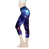 AFPANQZ Yoga-Leggings für Damen und Mädchen, hohe Taille, Workout-Hose, weich, nahtlos, Größe XS-3X, Galaxy, Mittel