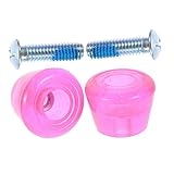 VICASKY 1Paar Austauschbare Skatestopper für Rollschuhe Transparente mit Verschleißfest zu Installieren für Optimale Stabilität und Beim Skaten