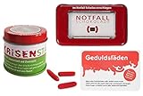 Liebeskummerpillen - 3er Krisen-Geschenk-Set aus Notfallschokolade, Fruchtgummi Geduldsfäden und Krisenstäben