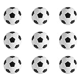 9 Stück Tischfußball Kickerbälle Tischfussball bälle Ersatzbälle, Tischfußball Kugeln Mini Tischfußball (36MM Shwarz)